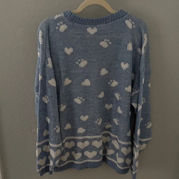 Blue Cat Sweater - Picture 3 of 3